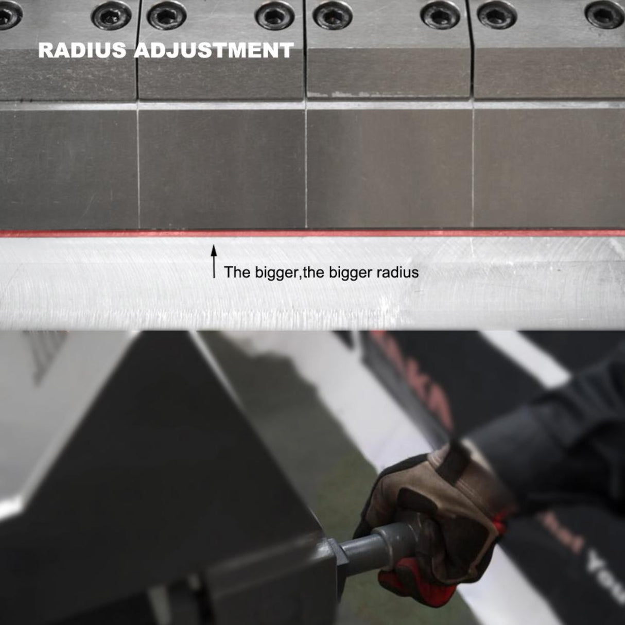 <transcy>W-4812- Heavy Duty Universal Segmented Manual Bender (for grinding wheels) 48 &quot;(122cm)</transcy>