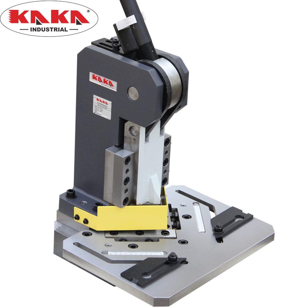 <transcy>KAKA Industrial HN-1104 Heavy-Duty Metal Corner Notcher, 4x4 &quot;Blade, 11-Ga Mild Steel</transcy>