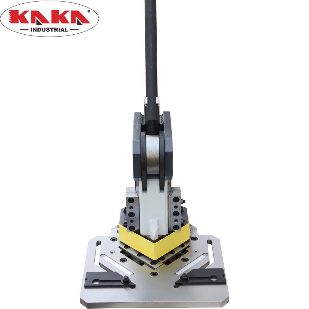 <transcy>KAKA Industrial HN-1104 Heavy-Duty Metal Corner Notcher, 4x4 &quot;Blade, 11-Ga Mild Steel</transcy>
