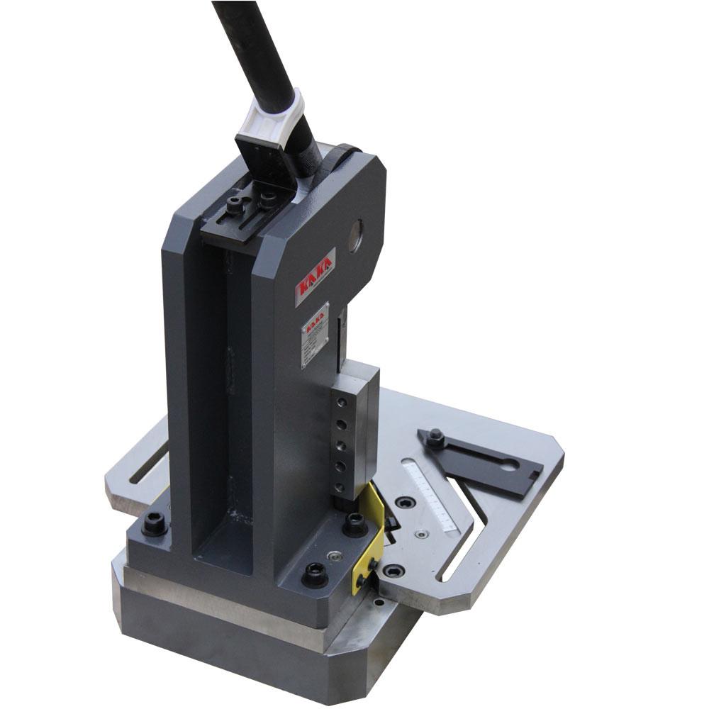 <transcy>KAKA Industrial HN-1104 Heavy-Duty Metal Corner Notcher, 4x4 &quot;Blade, 11-Ga Mild Steel</transcy>
